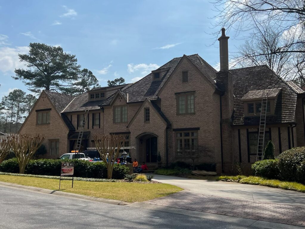 Cedar Shake Roof Restoration in Alpharetta, ga